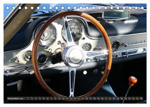 Produktbild: Mercedes SL Classics (Tischkalender 2026 DIN A5 quer), CALVENDO Monatskalender