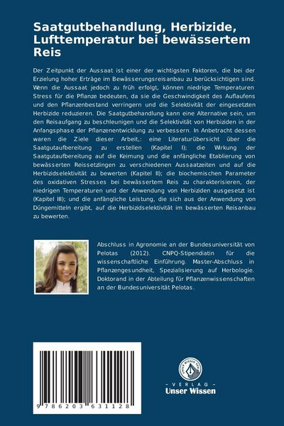 Produktbild: Saatgutbehandlung, Herbizide, Lufttemperatur bei bew&auml;ssertem Reis