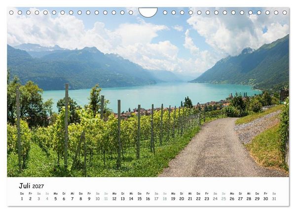Produktbild: Faszination Berner Oberland - Wanderlust und Gipfelblick (Wandkalender 2027 DIN A4 quer), CALVENDO Monatskalender