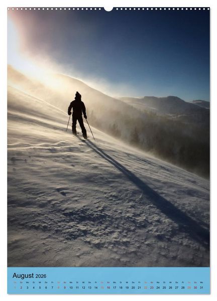 Produktbild: Endlich wieder Skifahren (Wandkalender 2026 DIN A2 hoch), CALVENDO Monatskalender