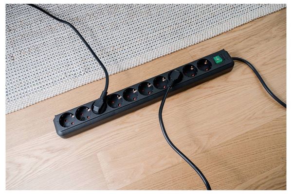 Produktbild: Brennenstuhl 1159300010 Steckdosenleiste mit Schalter 10fach Schwarz Schutzkontakt 1St.
