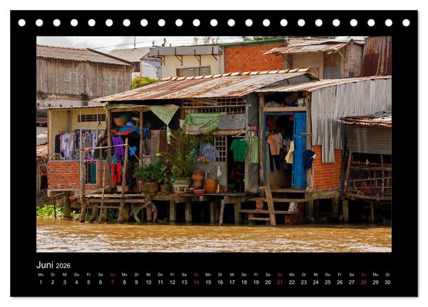 Produktbild: Unterwegs in Vietnam (Tischkalender 2026 DIN A5 quer), CALVENDO Monatskalender