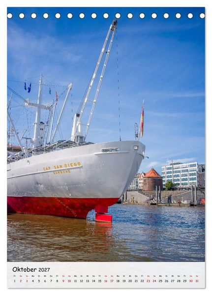 Produktbild: Hamburg - Hanseatische Eleganz (Tischkalender 2027 DIN A5 hoch), CALVENDO Monatskalender