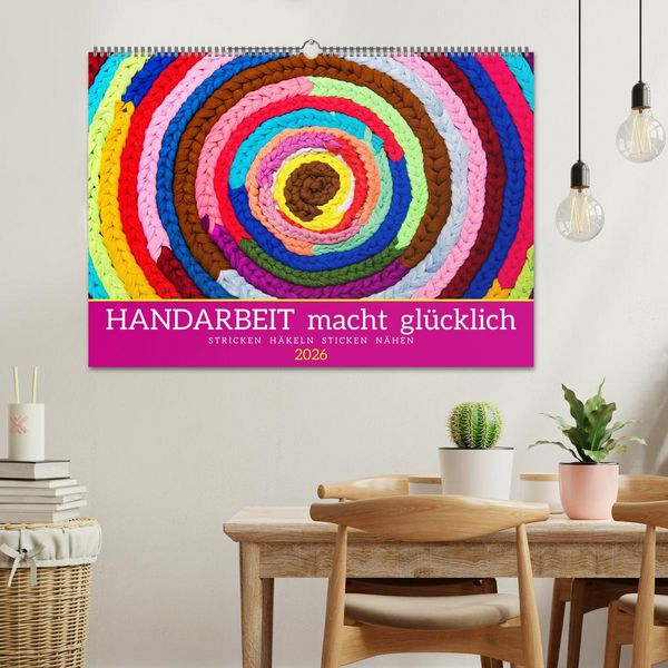 Produktbild: Handarbeit macht gl&uuml;cklich (Wandkalender 2026 DIN A2 quer), CALVENDO Monatskalender