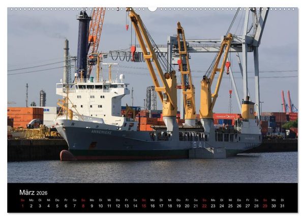 Produktbild: Schiffe auf der Elbe (Wandkalender 2026 DIN A2 quer), CALVENDO Monatskalender