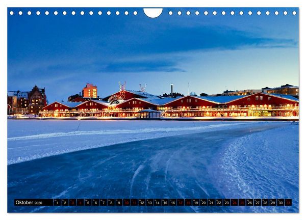 Produktbild: Lulea - Wintertraum in Schwedisch Lappland (Wandkalender 2026 DIN A4 quer), CALVENDO Monatskalender