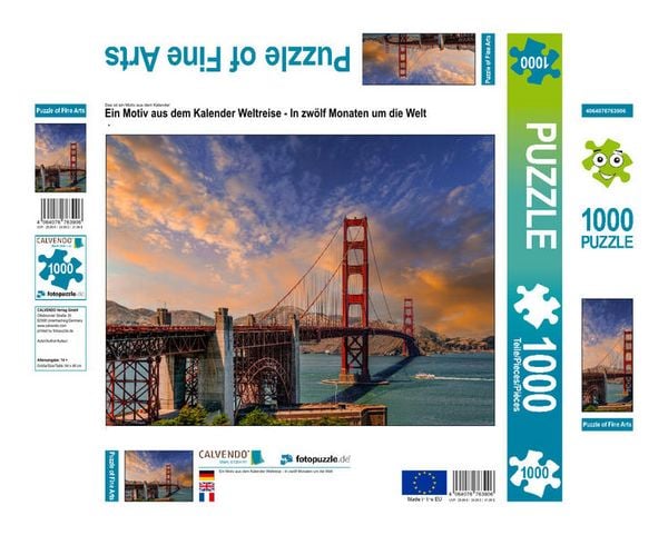 Produktbild: CALVENDO Puzzle Ein Motiv aus dem Kalender Weltreise - In zw&ouml;lf Monaten um die Welt | 1000 Teile Lege-Gr&ouml;&szlig;e 64x48cm Foto-Puzzle f&uuml;r gl&uuml;ckliche Stunden
