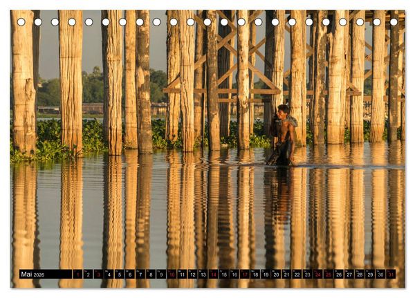 Produktbild: Myanmar - Burma (Tischkalender 2026 DIN A5 quer), CALVENDO Monatskalender