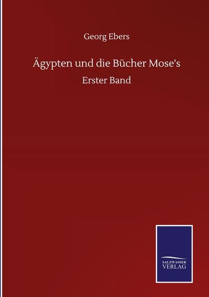 Produktbild: &Auml;gypten und die B&uuml;cher Mose's