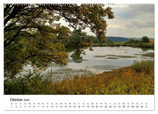 Produktbild: Sehenswertes in der Eifel - Die sch&ouml;nsten Maare (hochwertiger Premium Wandkalender 2026 DIN A2 quer), Kunstdruck in Hochglanz