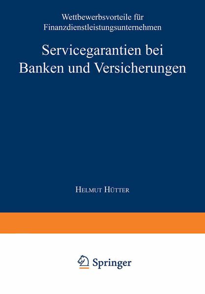 Produktbild: Servicegarantien bei Banken und Versicherungen