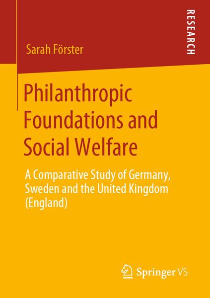 Produktbild: Philanthropic Foundations and Social Welfare