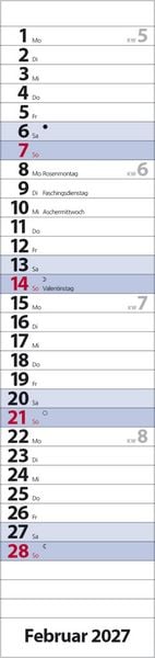 Produktbild: Streifenplaner Compact Blau 2027