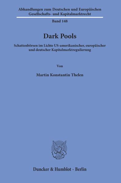 Produktbild: Dark Pools.