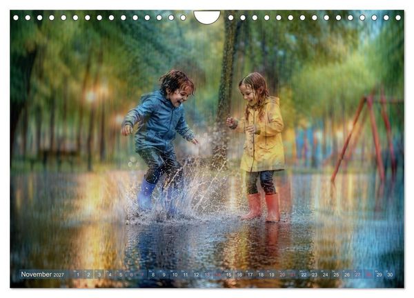 Produktbild: Pluviophil - Verr&uuml;ckt nach Regen (Wandkalender 2027 DIN A4 quer), CALVENDO Monatskalender