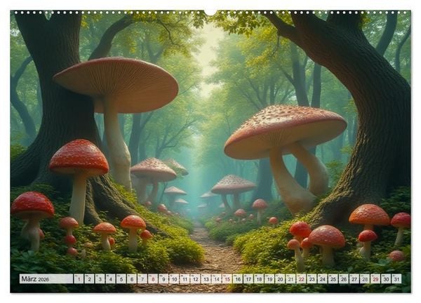Produktbild: Fabelhafte Orte &ndash; Landschaften aus M&auml;rchen und Sagen (Wandkalender 2026 DIN A2 quer), CALVENDO Monatskalender