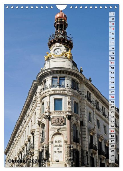 Produktbild: Madrid (Wandkalender 2026 DIN A4 hoch), CALVENDO Monatskalender