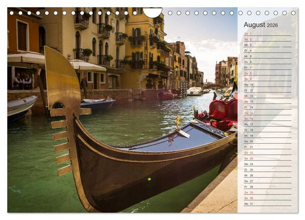 Produktbild: Wundervolles Venedig (Wandkalender 2026 DIN A4 quer), CALVENDO Monatskalender