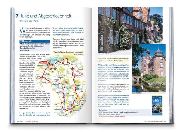 Produktbild: BVA Die 111 sch&ouml;nsten Radtouren in Deutschland