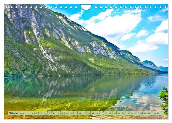 Produktbild: Slowenien - Impressionen eines Naturjuwels (Wandkalender 2026 DIN A4 quer), CALVENDO Monatskalender
