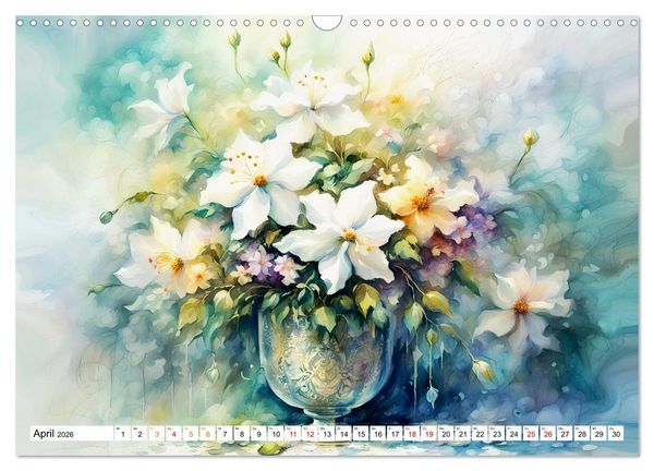 Produktbild: Blumenbuketts (Wandkalender 2026 DIN A3 quer), CALVENDO Monatskalender