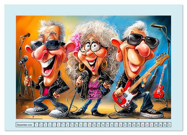 Produktbild: Rentner rocken das Leben! Mit Schwung durch den Ruhestand (Wandkalender 2026 DIN A3 quer), CALVENDO Monatskalender