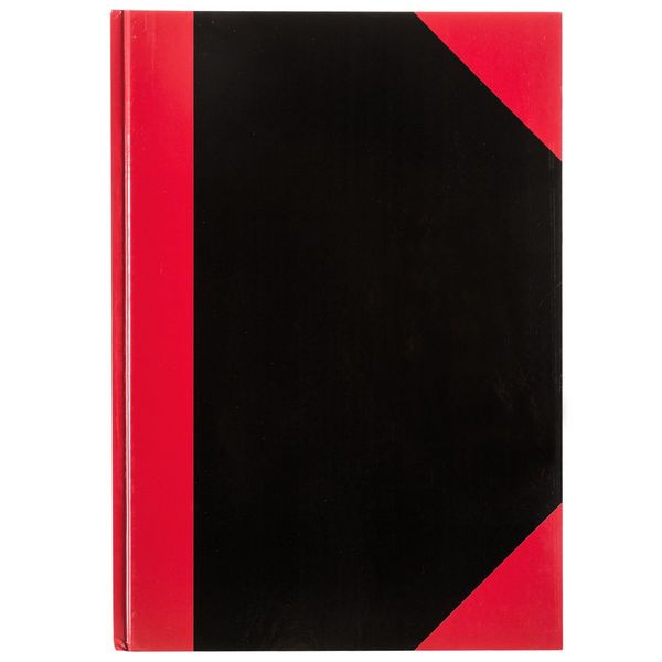 Produktbild: Idena Notizbuch Kladde kariert 96 Blatt 70g/m&sup2; schwarz/rot DIN A4