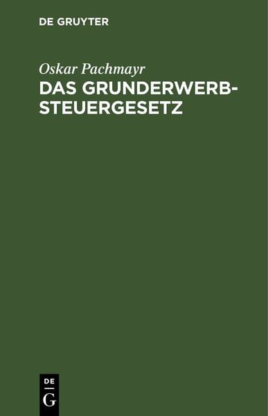 Produktbild: Das Grunderwerbsteuergesetz
