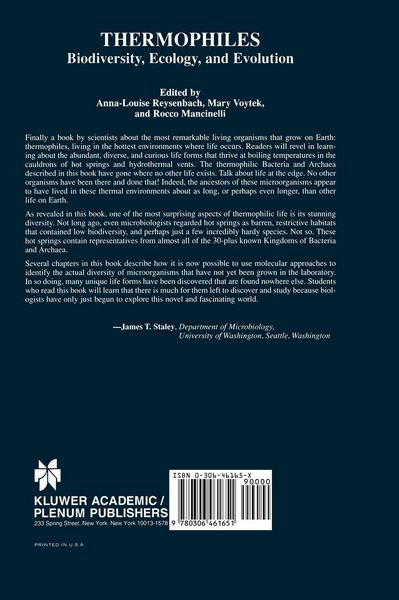Produktbild: Thermophiles: Biodiversity, Ecology, and Evolution