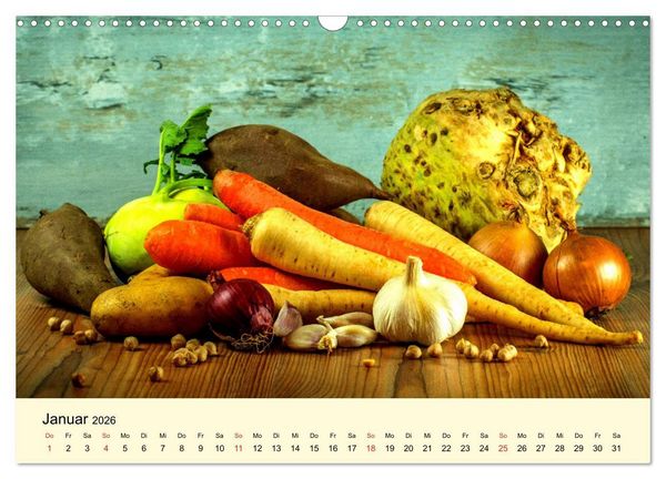 Produktbild: Geliebte Landk&uuml;che. Anbauen, ernten und frohlocken! (Wandkalender 2026 DIN A3 quer), CALVENDO Monatskalender