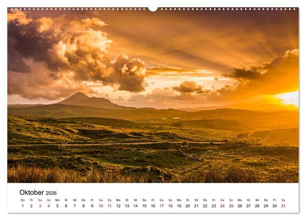 Produktbild: Irland, Land des Lichts (hochwertiger Premium Wandkalender 2026 DIN A2 quer), Kunstdruck in Hochglanz