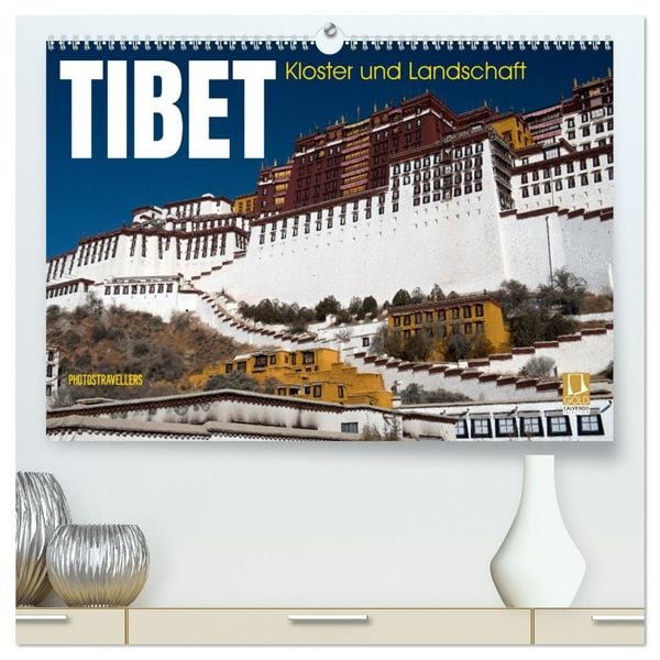 Produktbild: Tibet - Kloster und Landschaft (hochwertiger Premium Wandkalender 2026 DIN A2 quer), Kunstdruck in Hochglanz