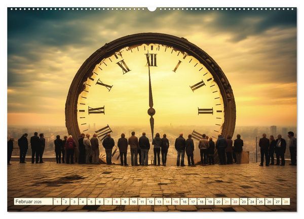 Produktbild: Keine Zukunft ohne die Zeit (hochwertiger Premium Wandkalender 2026 DIN A2 quer), Kunstdruck in Hochglanz