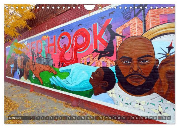 Produktbild: Stra&szlig;enkunst in New York - Graffiti und Murals (Wandkalender 2026 DIN A4 quer), CALVENDO Monatskalender