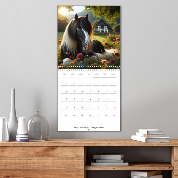 Produktbild: The majestic beauty of Gypsy Vanner (Wall Calendar 2026 12 &times; 12 Inch) CALVENDO 12 Month Wall Calendar