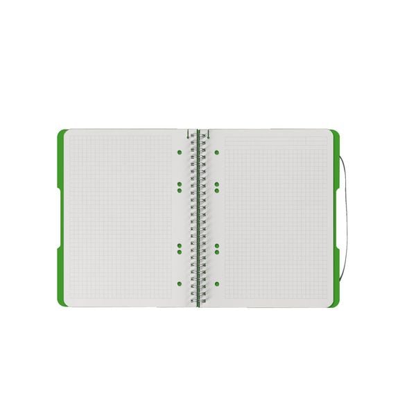 Produktbild: Herlitz Spiralblock A5 to go 80 Blatt kariert apfel