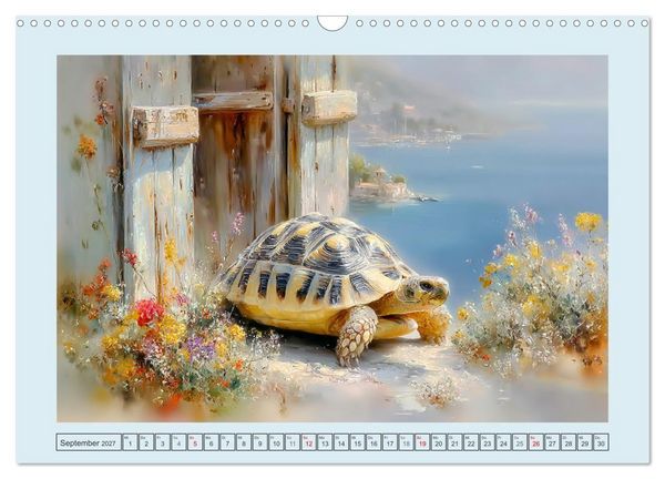 Produktbild: Schildkr&ouml;ten. Gut gepanzert und niemals in Eile (Wandkalender 2027 DIN A3 quer), CALVENDO Monatskalender