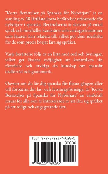 Produktbild: Korta Ber&auml;ttelser p&aring; Spanska f&ouml;r Nyb&ouml;rjare