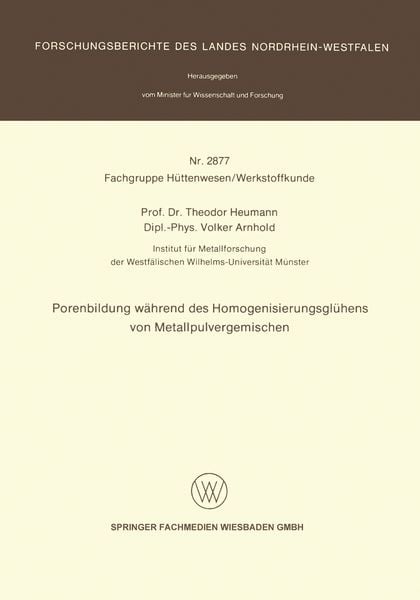Produktbild: Porenbildung w&auml;hrend des Homogenisierungsgl&uuml;hens von Metallpulvergemischen
