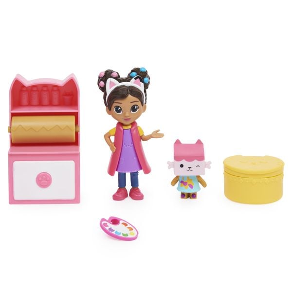Produktbild: Gabby’s Dollhouse Cat-tivity Set, Art Studio - Bastel und Kunst Set mit Gabby und Baby Box