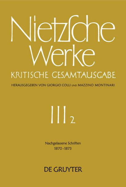 Produktbild: Nachgelassene Schriften 1870 - 1873