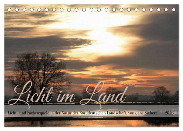 Produktbild: Licht im Land (Tischkalender 2026 DIN A5 quer), CALVENDO Monatskalender