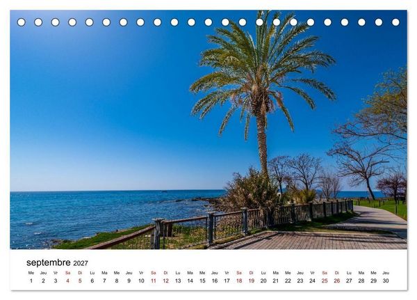 Produktbild: LA RIVIERA TURQUE Antiquit&eacute;. C&ocirc;te. Lumi&egrave;re. (Calendrier de bureau 2027 DIN A5 vertical), CALVENDO calendrier mensuel
