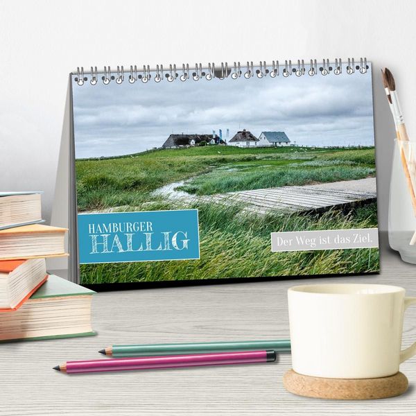 Produktbild: Hamburger Hallig - Der Weg ist das Ziel (Tischkalender 2027 DIN A5 quer), CALVENDO Monatskalender
