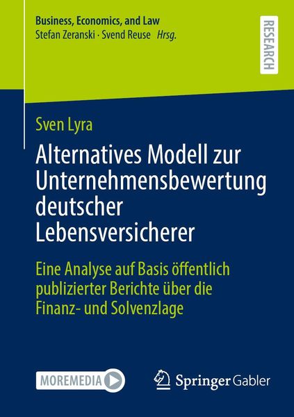 Produktbild: Alternatives Modell zur Unternehmensbewertung deutscher Lebensversicherer