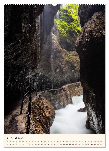 Produktbild: Partnachklamm (hochwertiger Premium Wandkalender 2026 DIN A2 hoch), Kunstdruck in Hochglanz