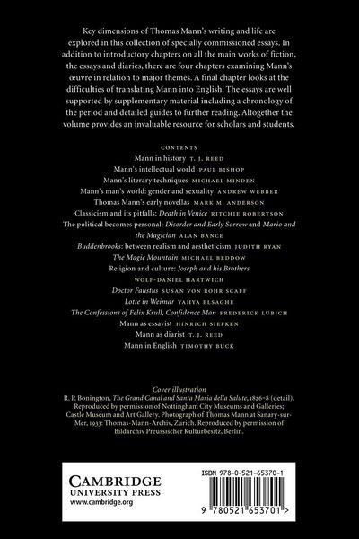Produktbild: The Cambridge Companion to Thomas Mann