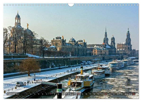 Produktbild: Dresden, ein Jahr an der Elbe (Wandkalender 2027 DIN A3 quer), CALVENDO Monatskalender