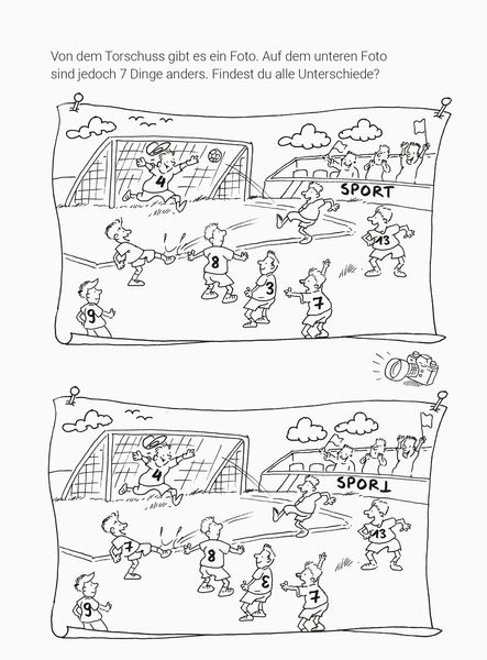 Mein Mal- und Rätselspaß: Fußball