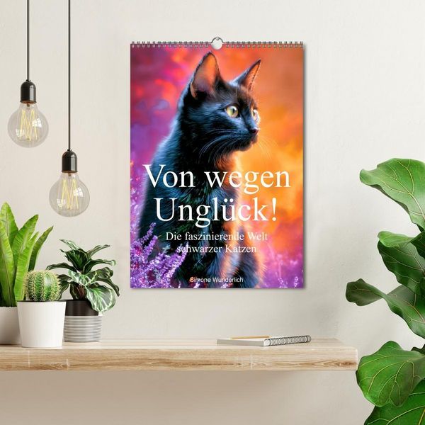 Produktbild: Von wegen Ungl&uuml;ck! - Die faszinierende Welt schwarzer Katzen (Wandkalender 2027 DIN A3 hoch), CALVENDO Monatskalender